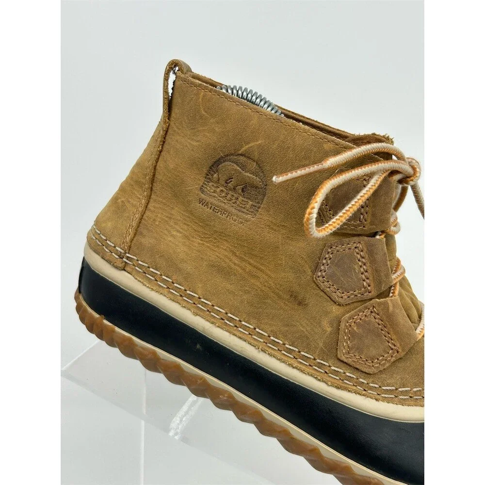 Sorel Out N About Duck Boots Womens Brown Waterproof Lace-Up Ankle Size 7.5
